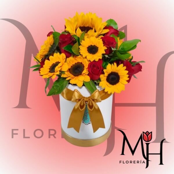 Box 8 girasoles 8 rosas