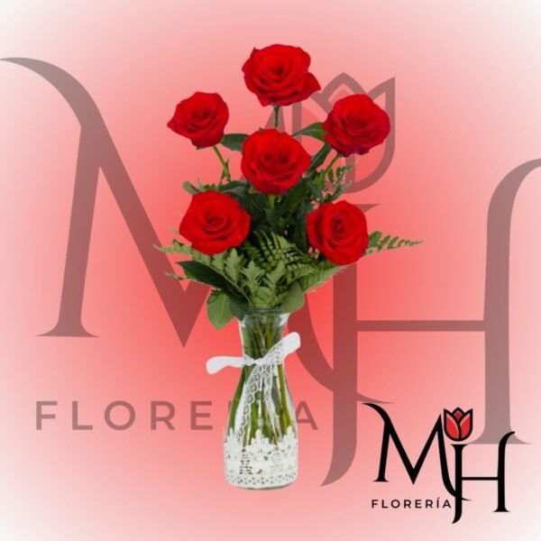 Florerito de 6 rosas