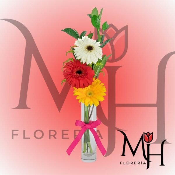 Florero 3 gerberas