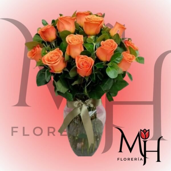 Florero 18 rosas