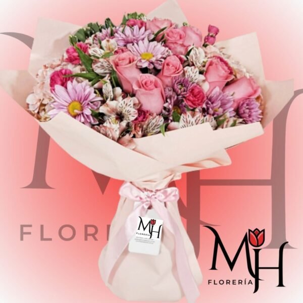 Ramo mix floral con flores de estación