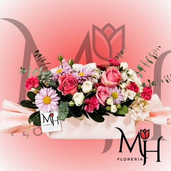 Arreglo floral caramelo surtido de flores frescas