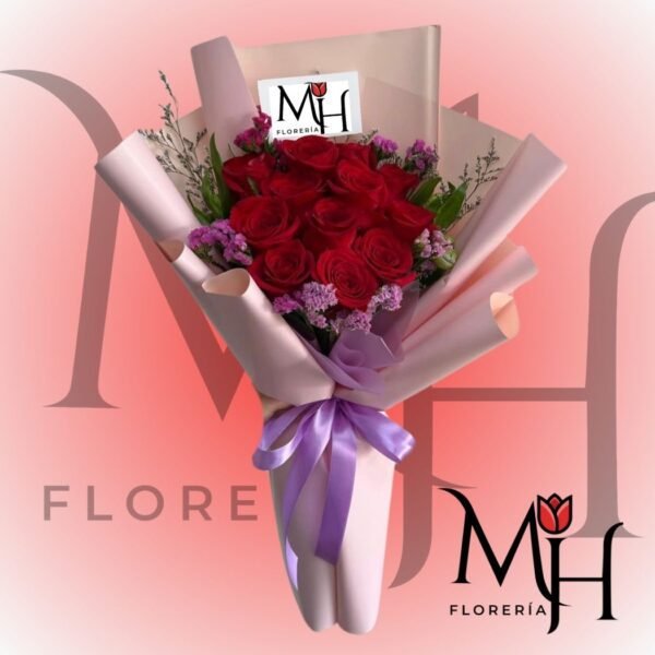 Ramo mis 15 primaveras con delicada envoltura