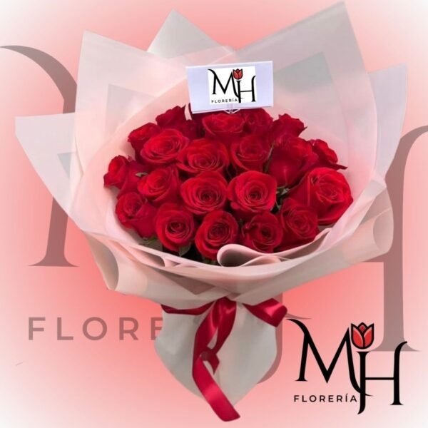 Ramo buchón 35 Rosas ecuatorianas y linda envoltura