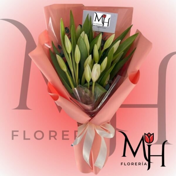 Ramo 20 Tulipanes y linda envoltura