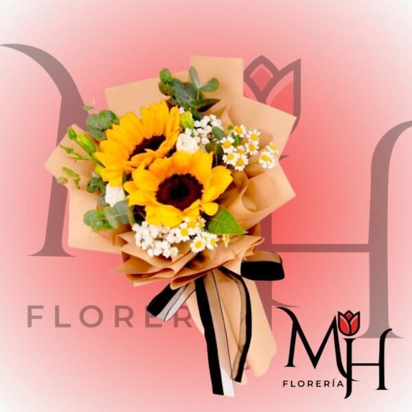ramo 2 girasoles